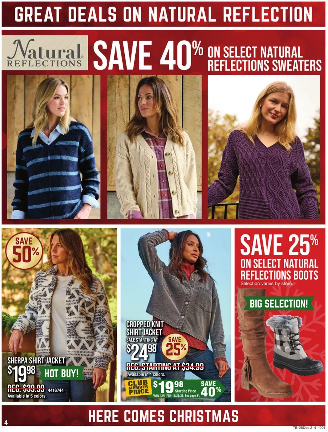 Weekly promotion Bass Pro Current weekly ad spanning from December 11 to December 25 2025 - Page 4 for Catalogue 365