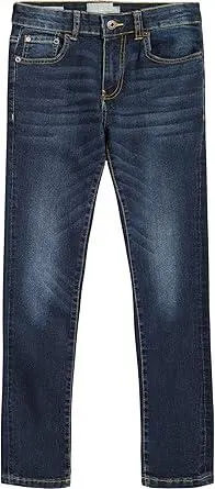 Lucky Brand Boys' Skinny Fit Stretch Denim Jean 5Pocket Style Zipper Fly & Button Closure