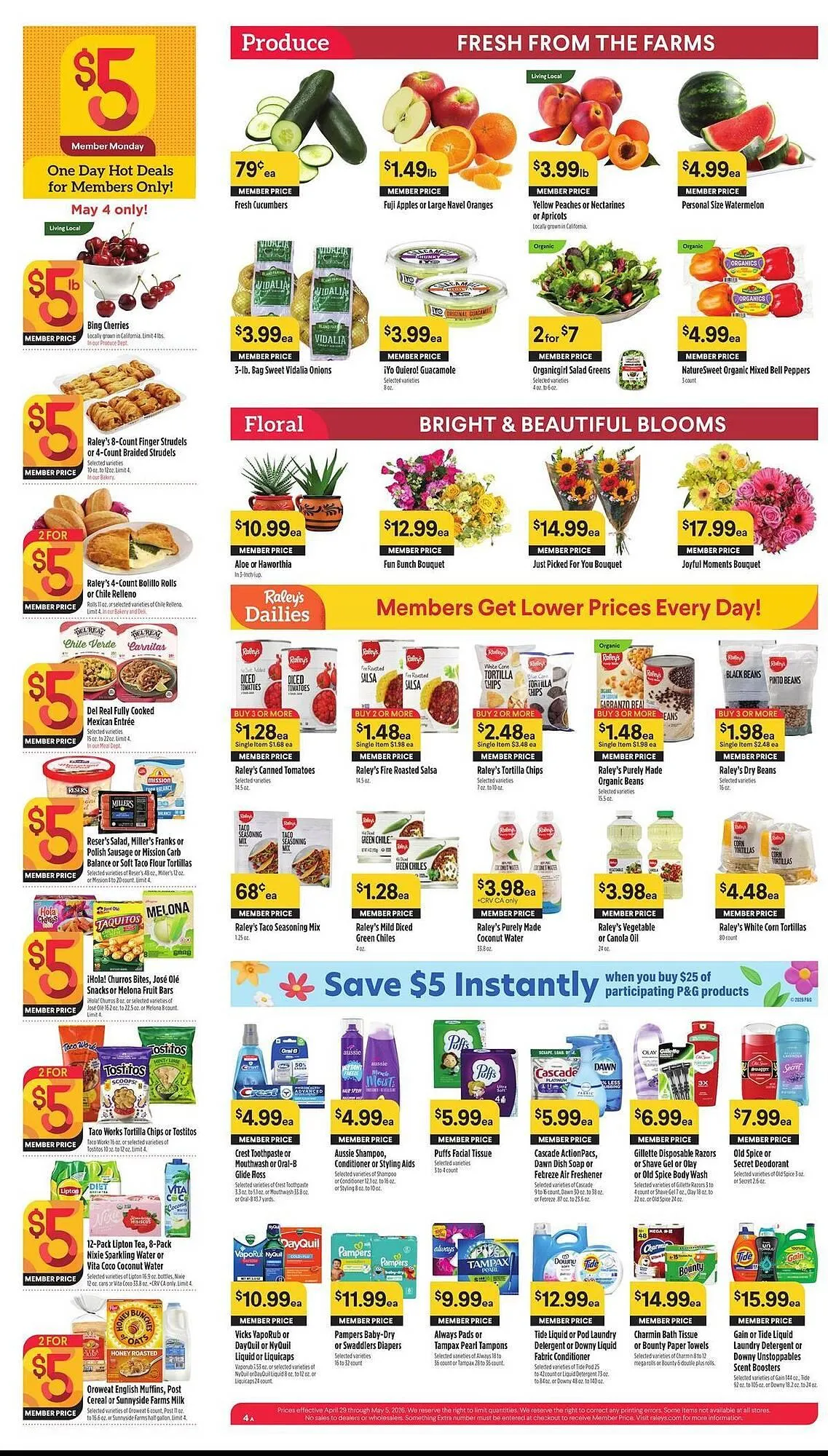 Weekly promotion Nob Hill weekly ad spanning from April 29 to May 5 2026 - Page 4 for Catalogue 365