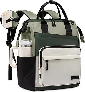 LOVEVOOK Laptop Backpack for Women, 15.6 Inch Travel Backpack for Work College Business, Water Resistant Teacher Nurse Bag with Large Capacity, School Bookbag Bags Cute Daypack for Woman Girls