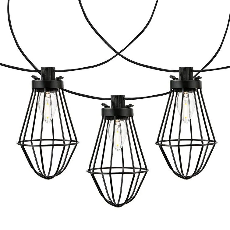 Baltimore 120'' Teardrop Caged String Lights