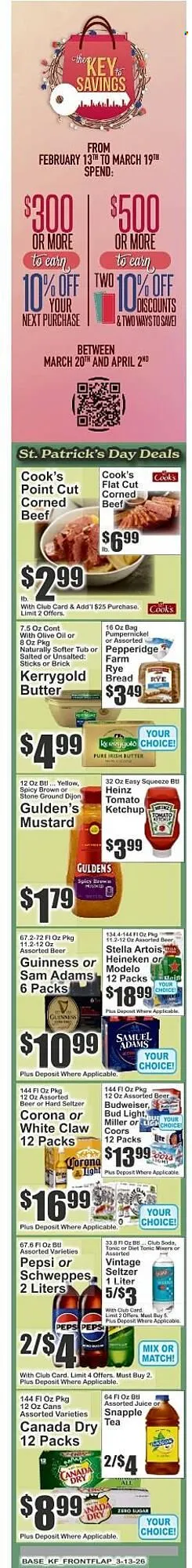 Weekly promotion Key Food circular spanning from March 13 to March 19 2026 - Page 2 for Catalogue 365