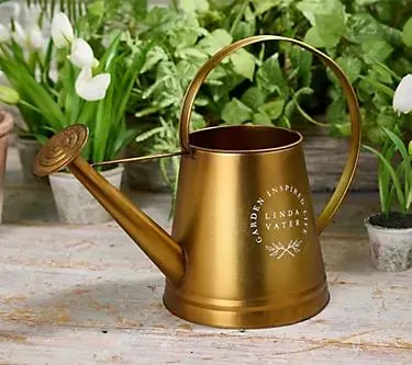 Elegant Metal Garden Watering Can by Linda Vater