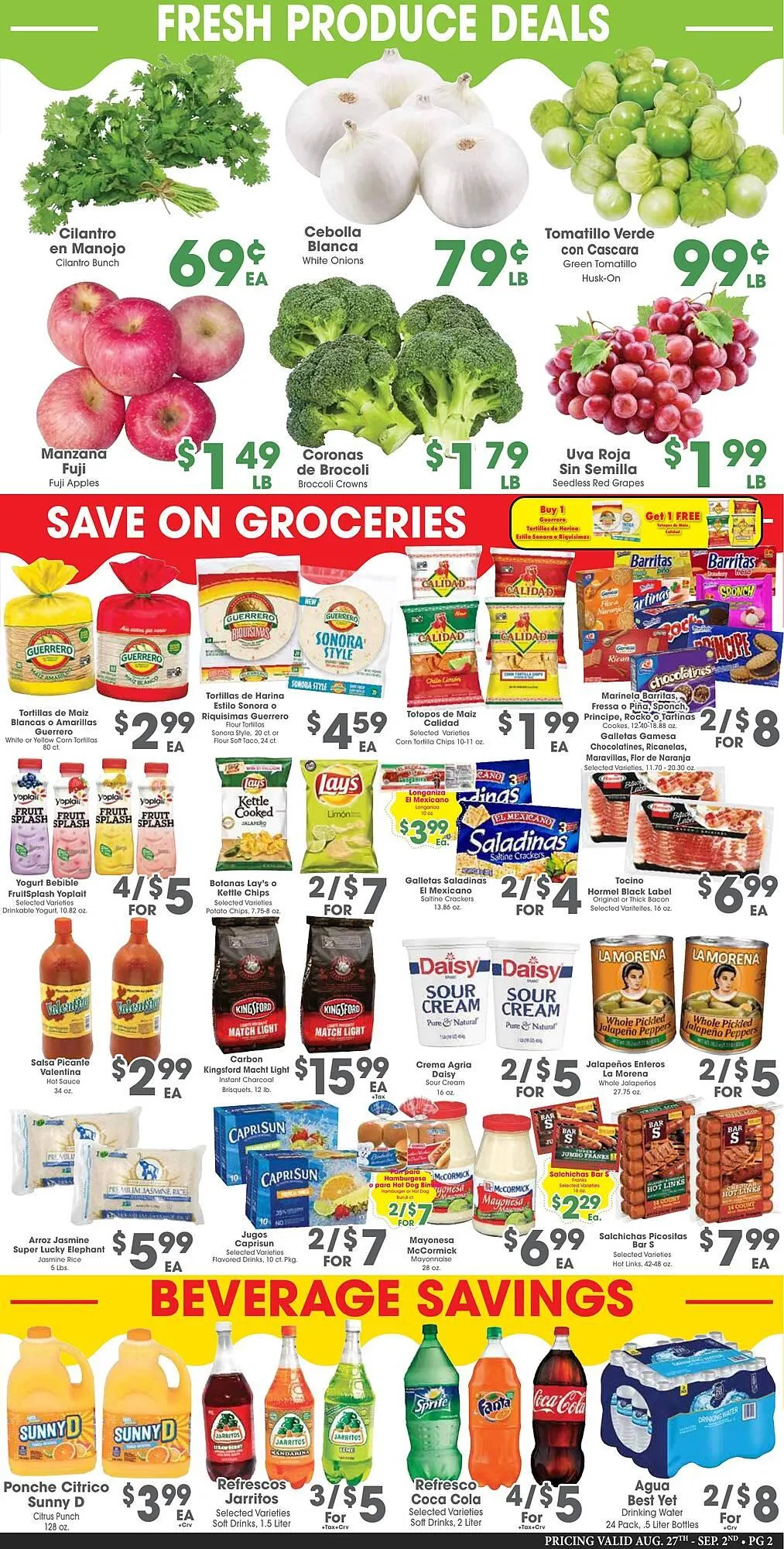 Catálogo de Arteagas Food Center Weekly Ad 27 de agosto al 2 de septiembre 2025 - Página 2