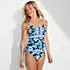Women's Lace Up One Piece Swimsuit