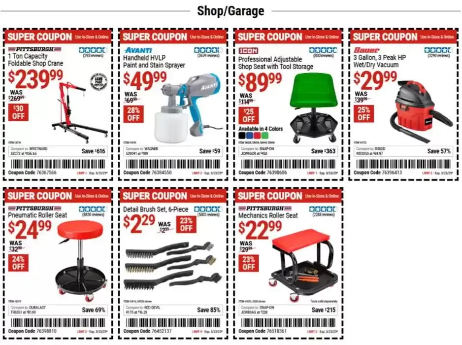 Weekly ad Harbor Freight Tools weekly ad from March 10 to March 23 2025 - Page 10