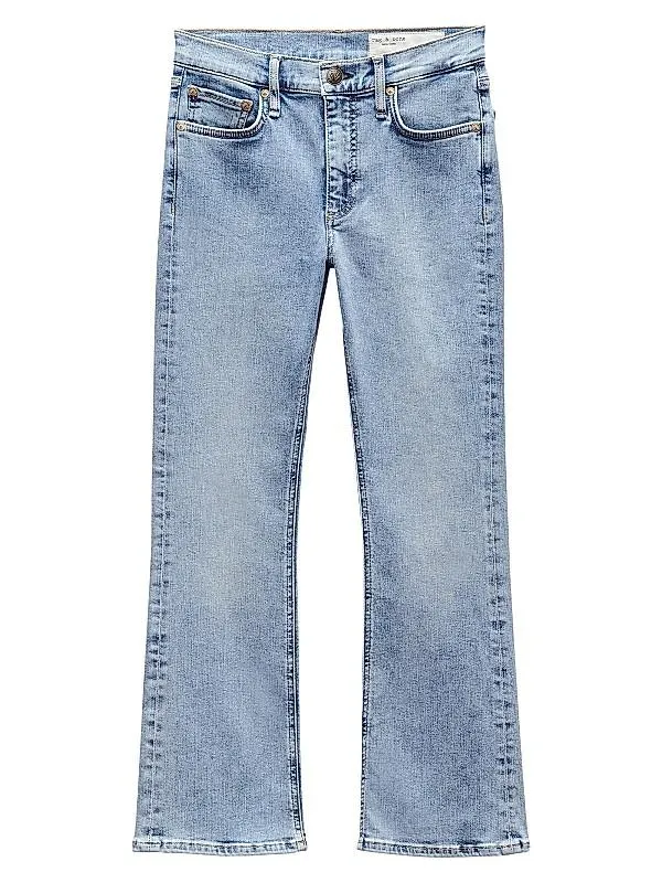 Epic Peyton Mid-Rise Cropped Boot-Cut Jeans