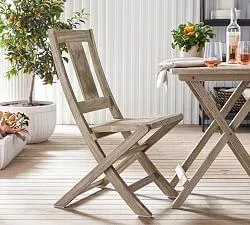 Indio Eucalyptus Folding Outdoor Bistro Chair