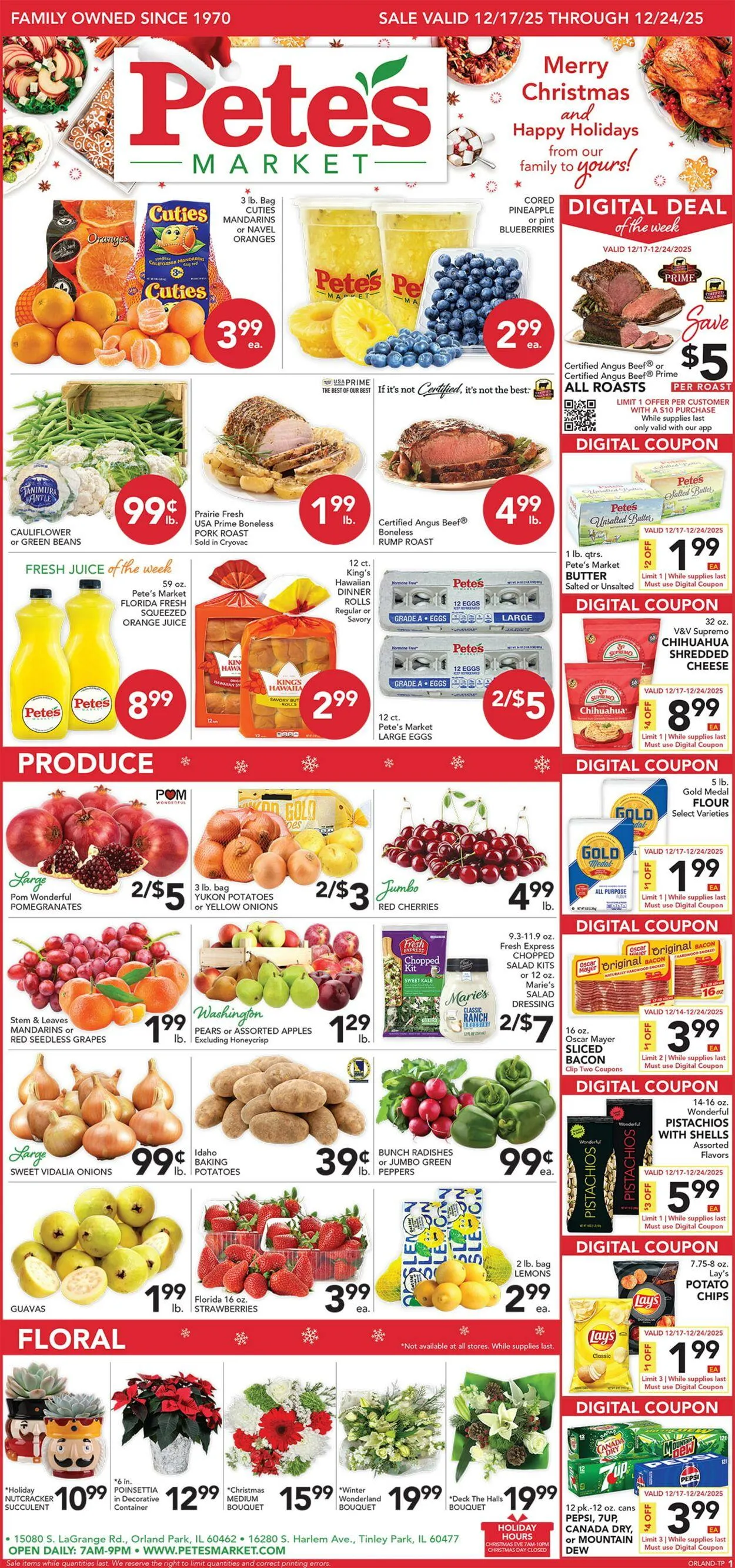 Weekly ad Pete's Fresh Market Current weekly ad from December 17 to December 23 2025 - Page 1