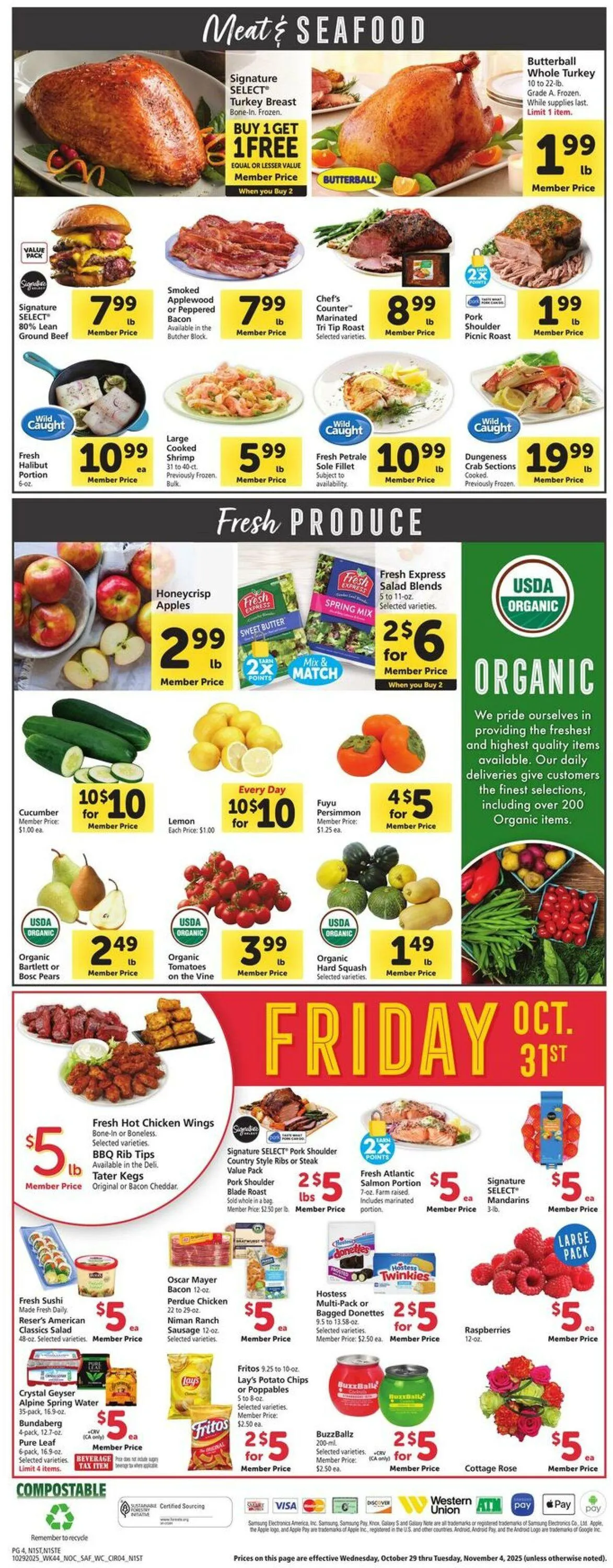 Weekly ad Safeway Current weekly ad from October 29 to November 4 2025 - Page 4