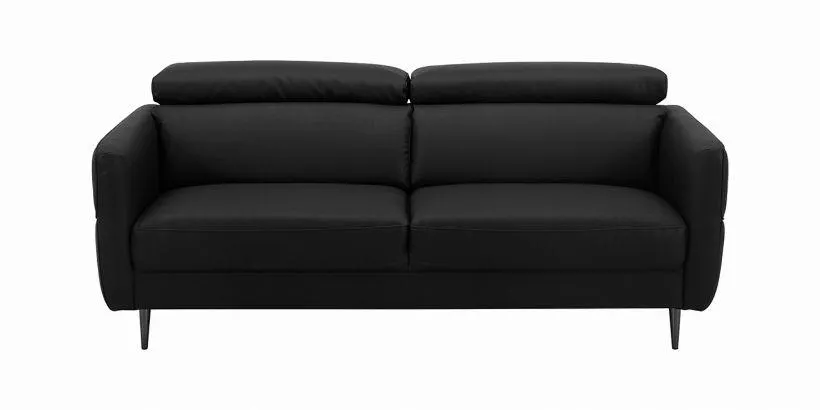 Luca 3 Seater Sofa Black