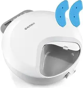 Automatic Cat Feeder Wet Food, Battery Operated Auto Wet/Dry Food Feeder with 2 Ice Packs, Cordless 4 Meals Programmable Timer Pet Auto Dispenser for Cat and Small & Medium Dog-(Battery Included)