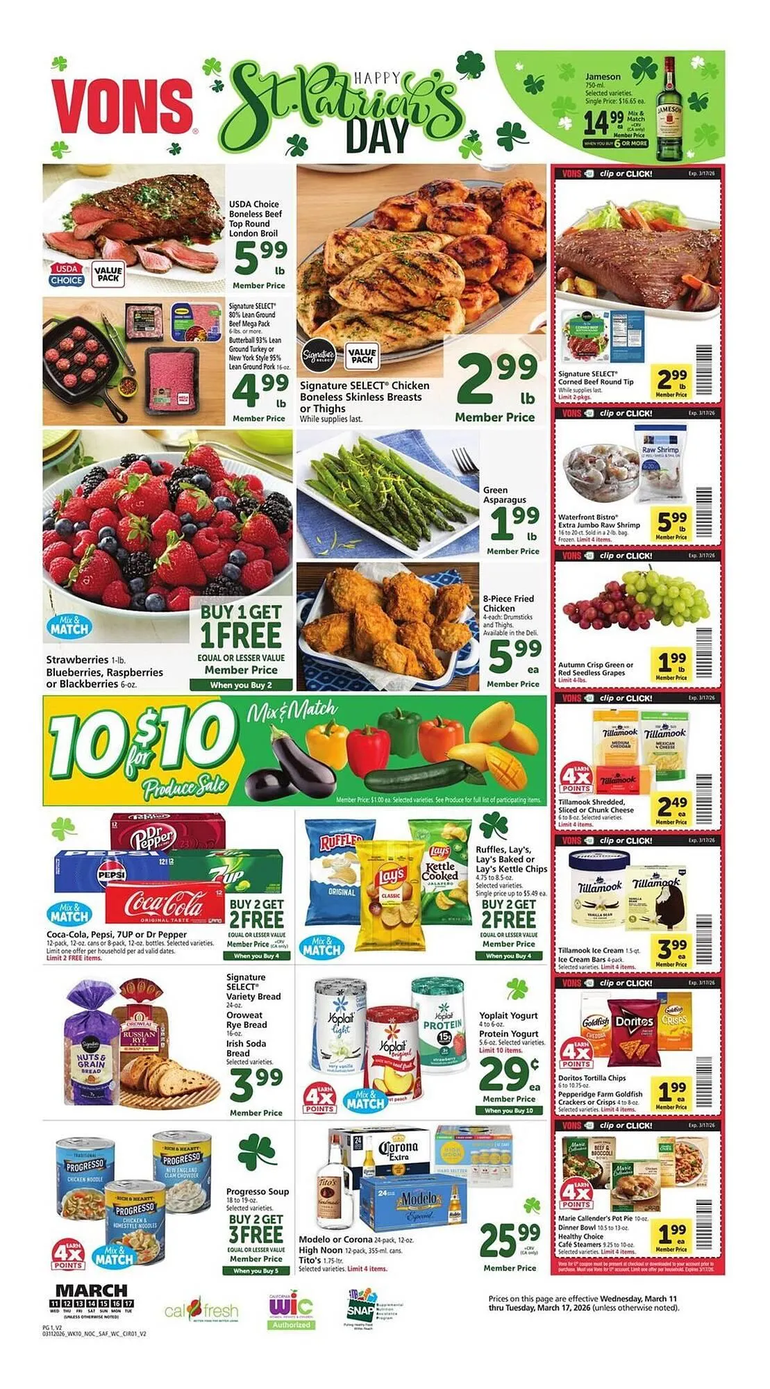 Vons weekly ad - 1