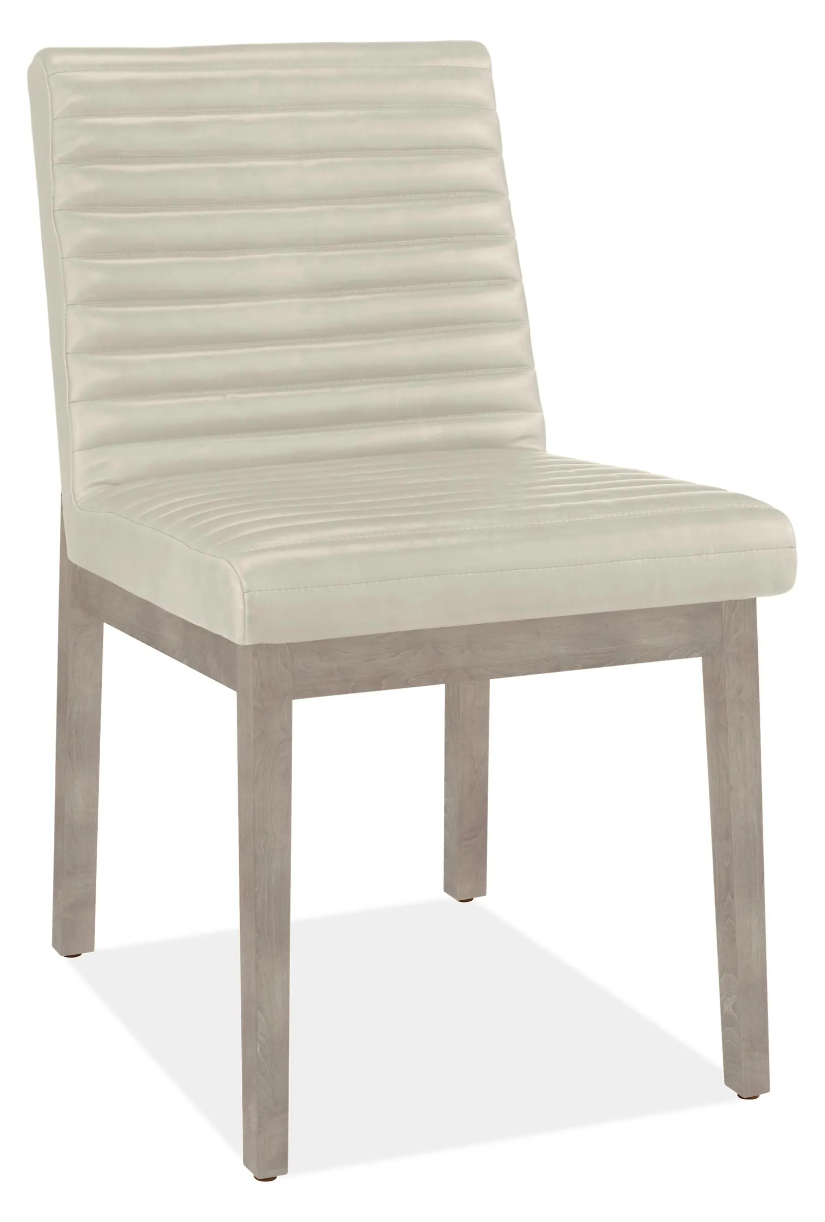 Olsen Side Chair in Laino Bone Leather with Shell Frame