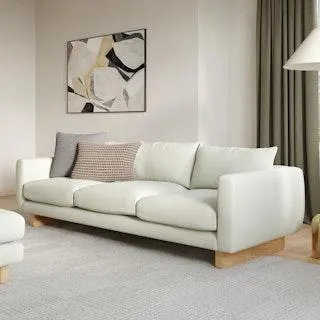 Kalok 92" Sofa - Buckler Ivory