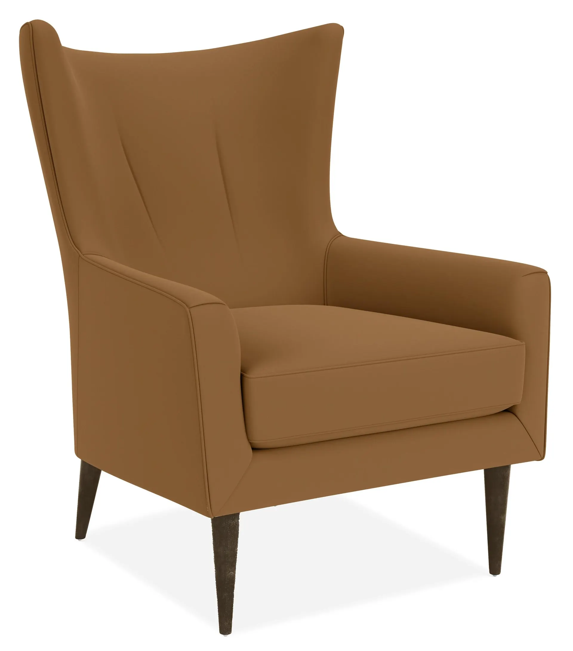 Bradford Chair in Banks Camel with Charcoal Legs