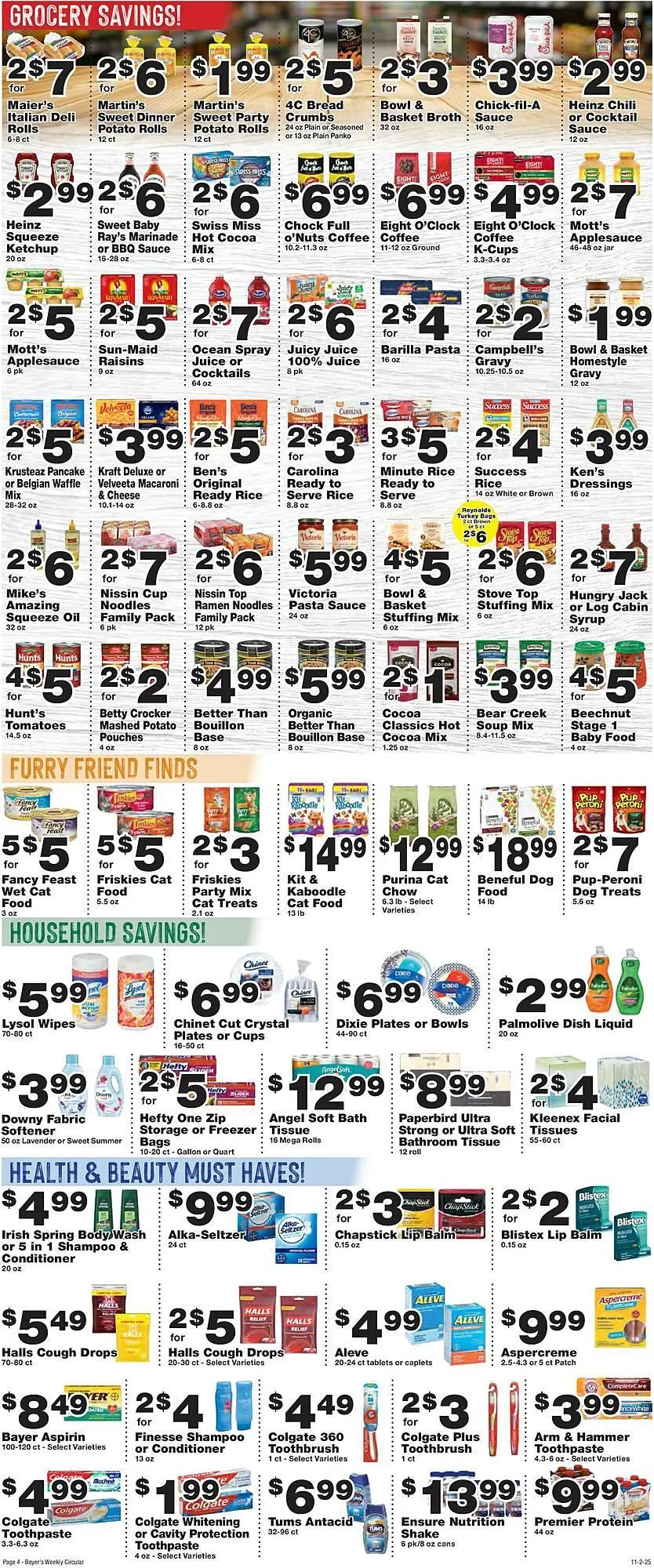 Weekly ad Boyer's Food Markets weekly ad from November 2 to November 8 2025 - Page 4