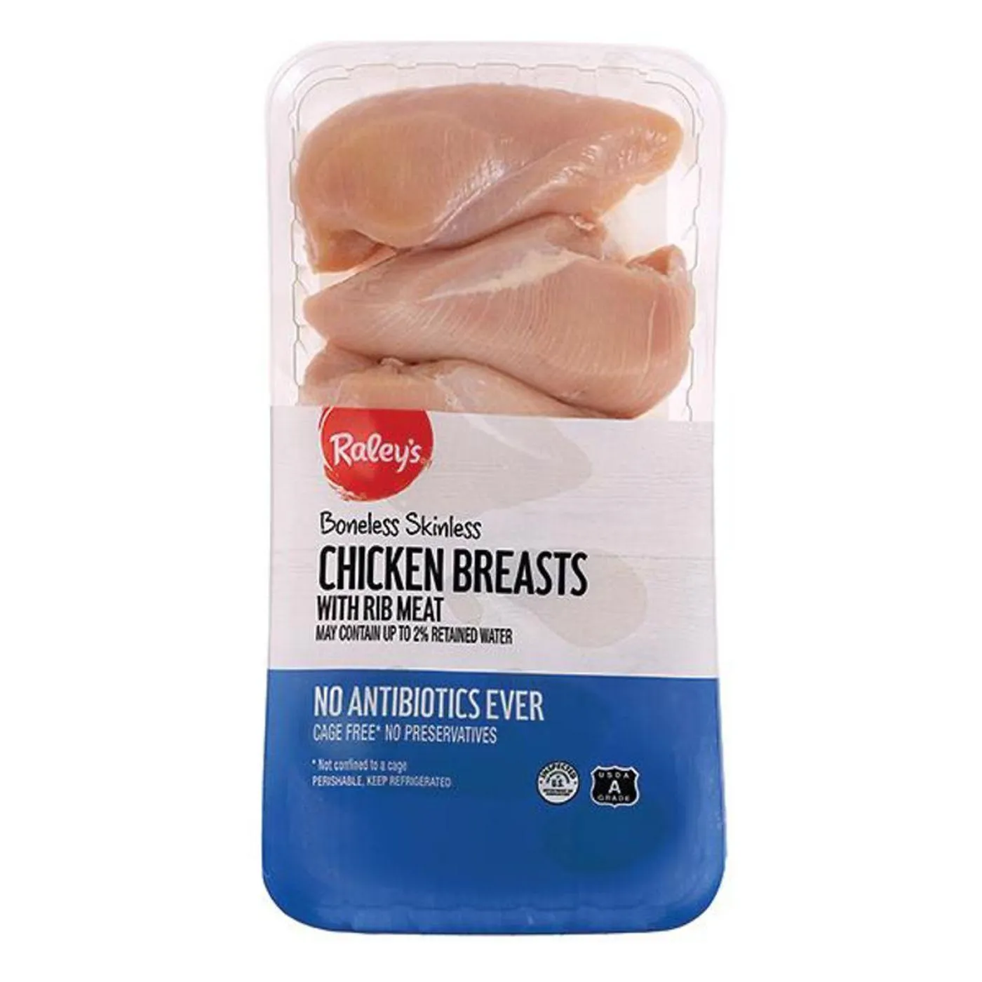 Raley's Chicken Boneless Skinless Breasts Club Pack No Antibiotics Ever