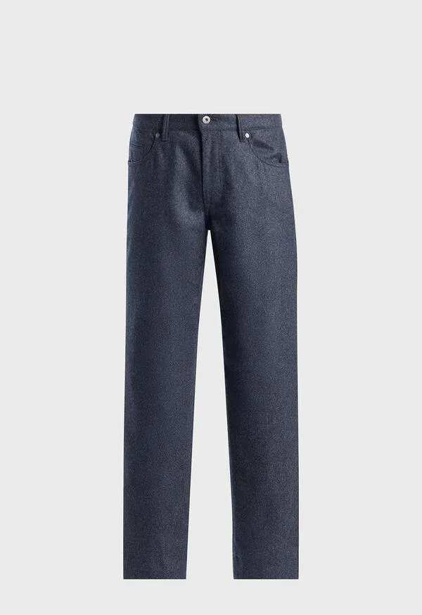 Wool Flannel Five Pocket Pant