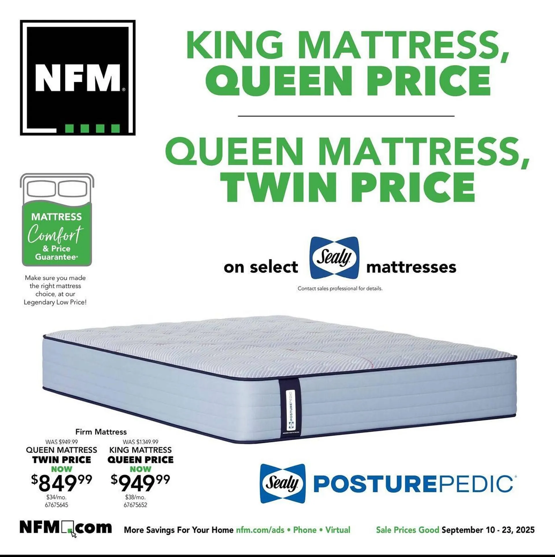 Weekly ad Nebraska Furniture Mart weekly ad from September 10 to September 23 2025 - Page 1