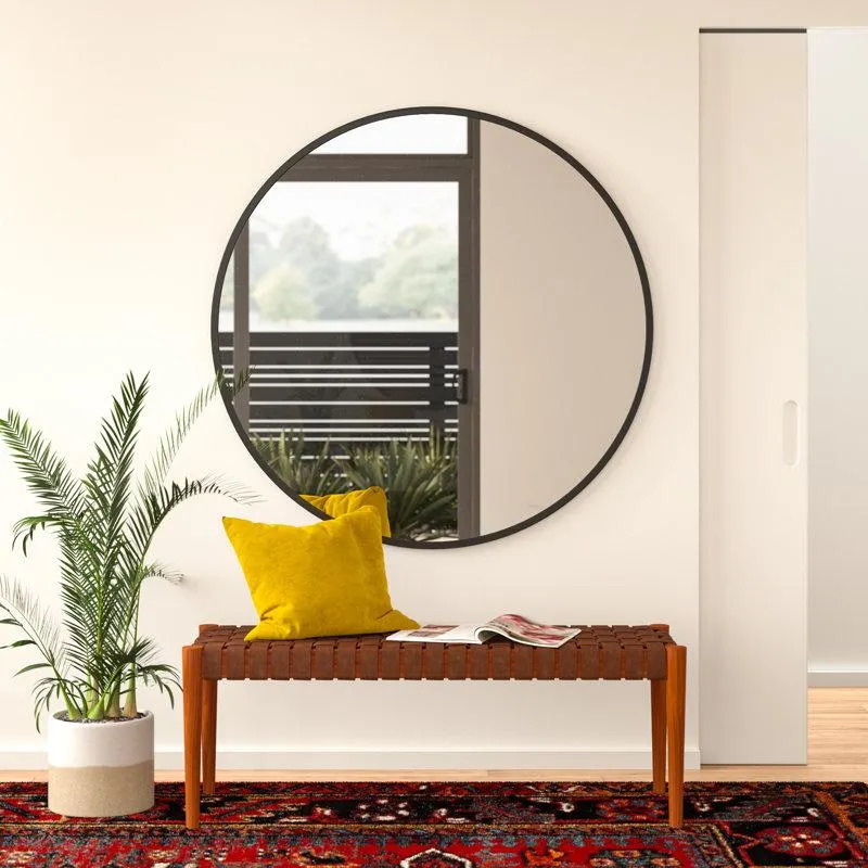 Sabine Metal Round Wall Mirror