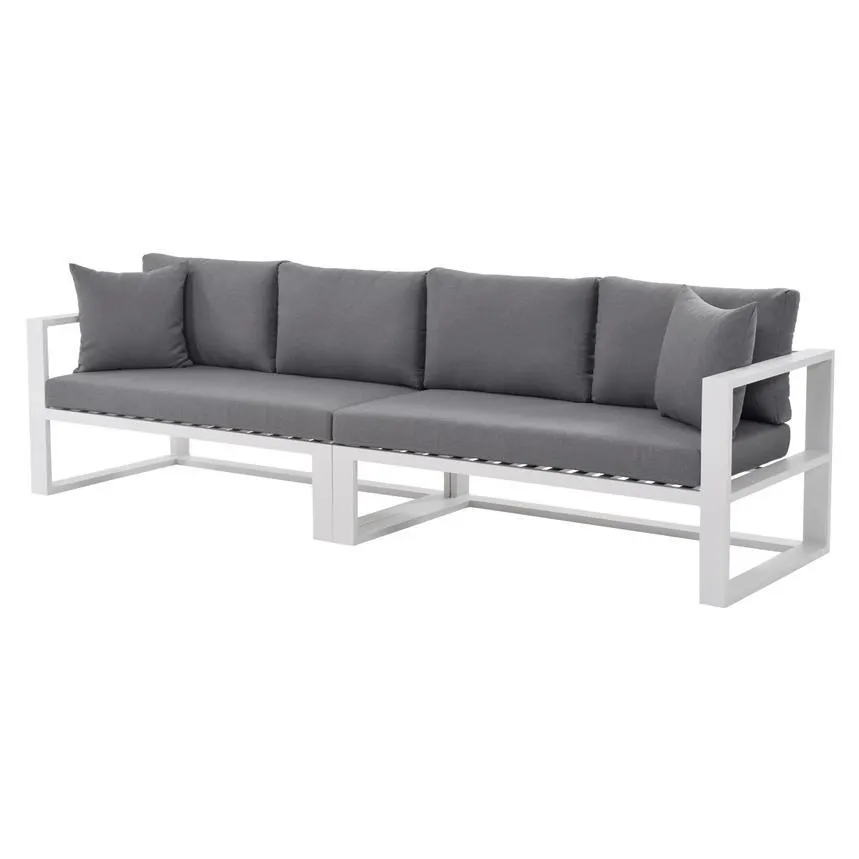 Mykonos Gray Oversized Sofa