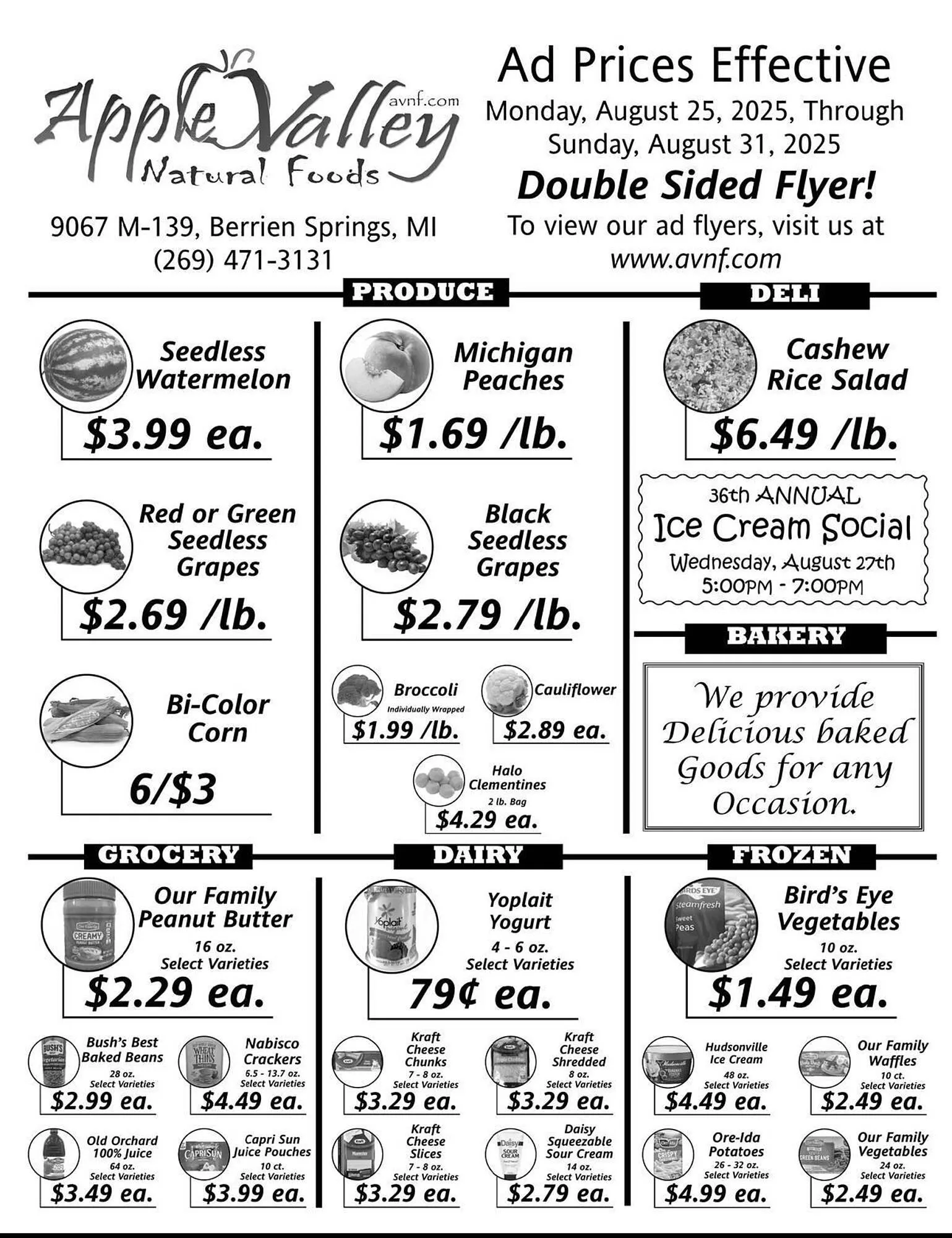 Weekly ad Apple Valley Natural Foods Weekly Ad from August 25 to August 31 2025 - Page 1