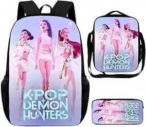 Backpack 3-Piece Set, School Bookbag with Matching Small Backpack and Pencil Case, School, Travel, Teens & Kids