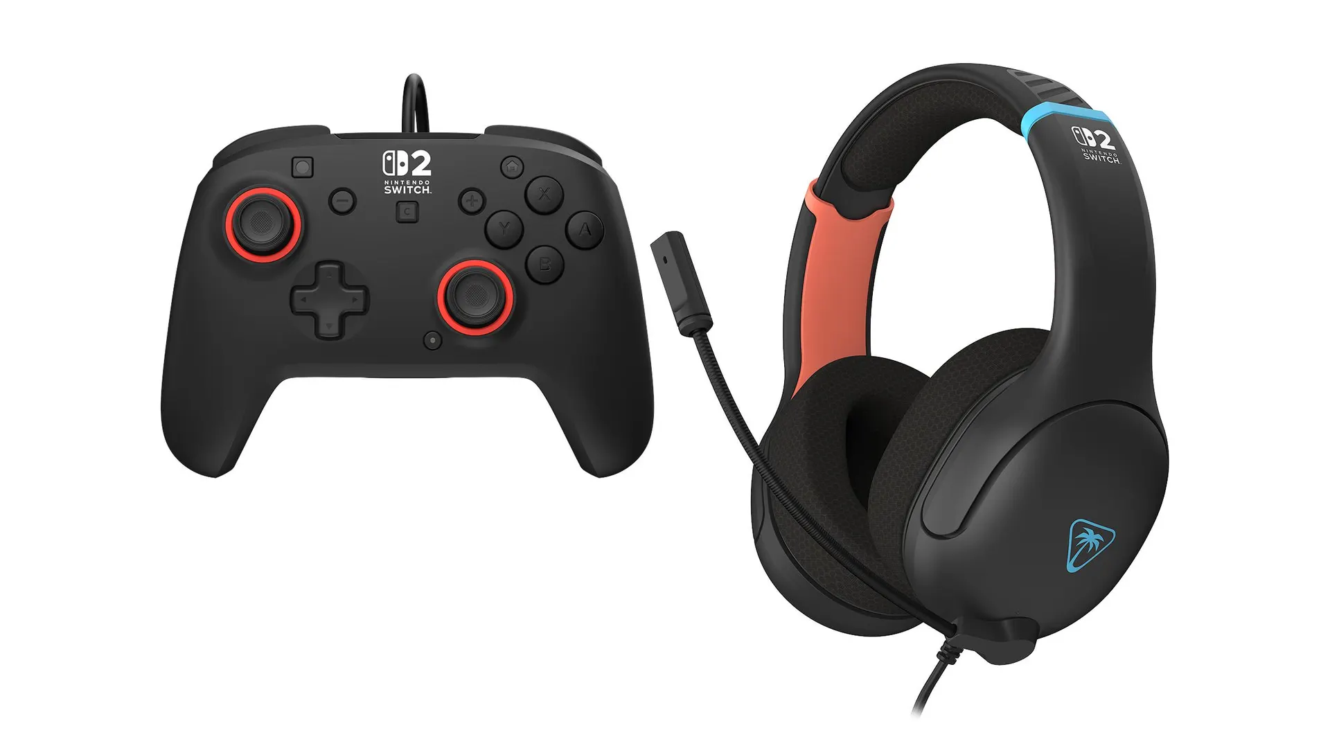 Airlite™ Fit Wired Gaming Headset - Charcoal Black + Rematch™ Wired Controller for Nintendo Switch™ 2 Bundle