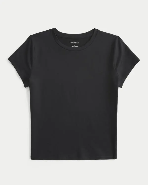 Soft Stretch Seamless Fabric Crew Baby Tee