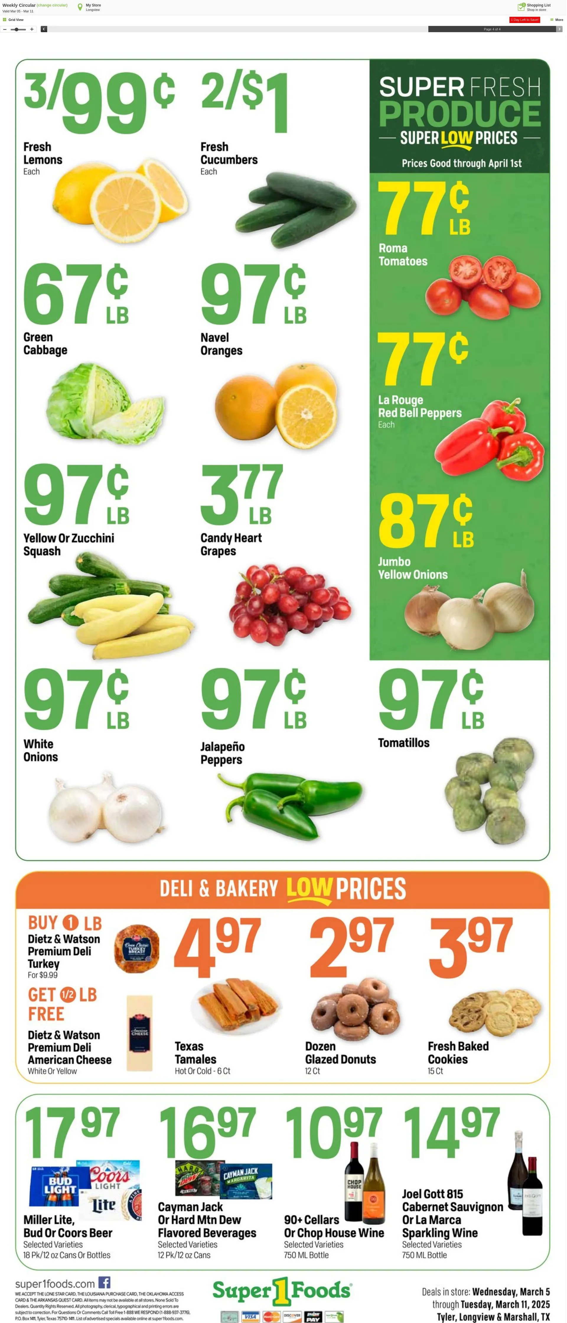Weekly ad Super1Foods from March 12 to March 18 2025 - Page 4
