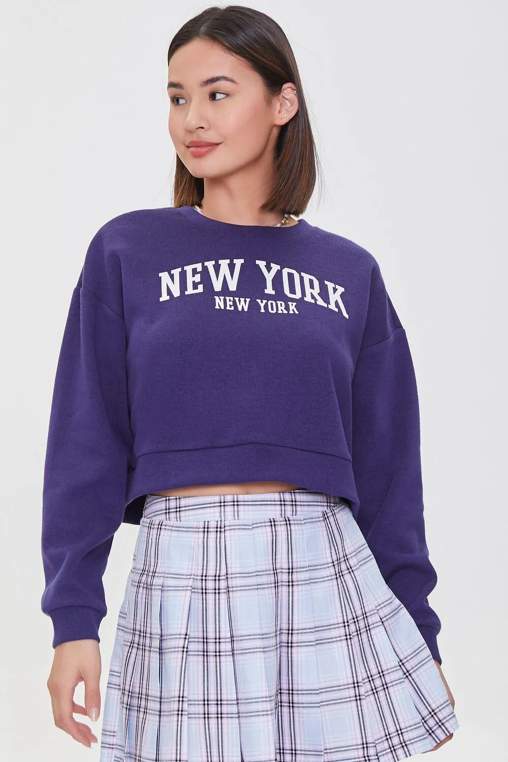 Fleece New York Graphic Pullover