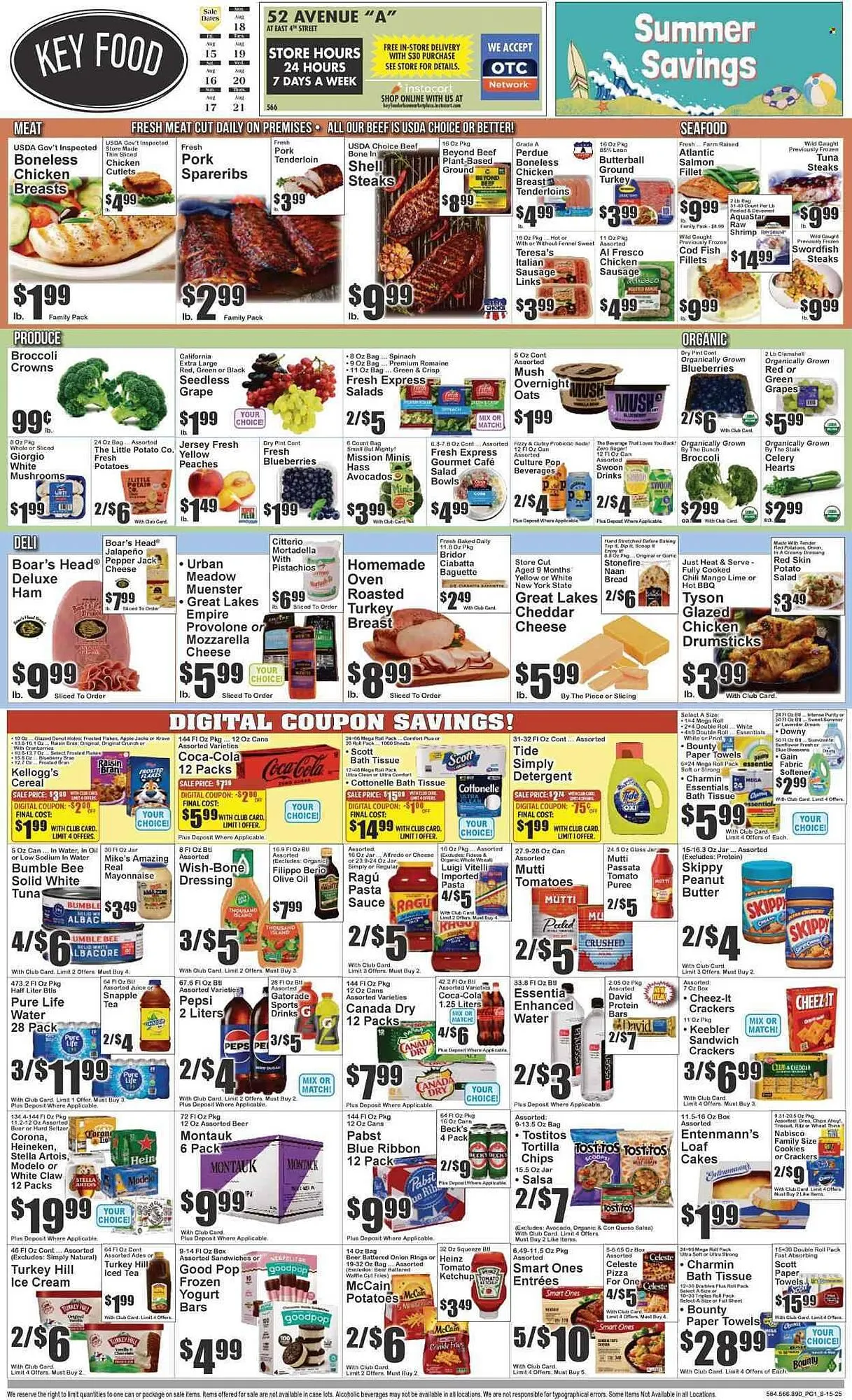 Weekly ad Key Food Weekly Ad from August 15 to August 21 2025 - Page 1
