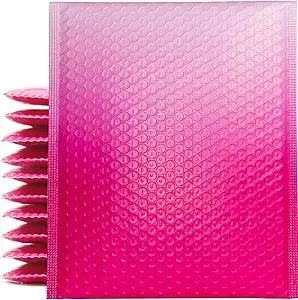 8.5x11 Inch 30 Pack Pink Bubble Mailers, Waterproof Padded Envelopes, Self Seal, Strong Adhesion Bubble Envelopes, Cushioning Padded Mailers for Small Items