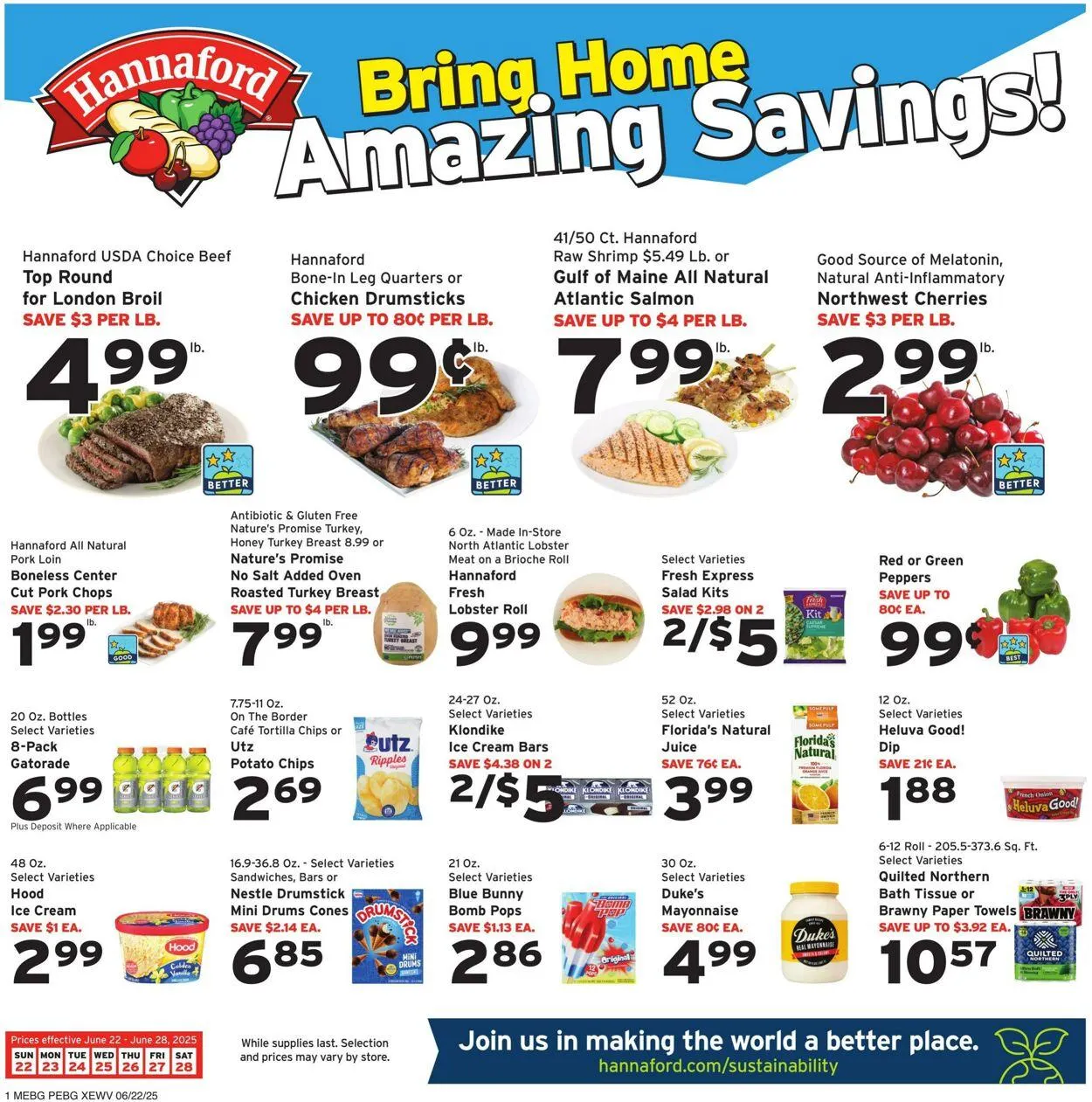 Weekly ad Hannaford Current weekly ad from June 22 to June 28 2025 - Page 1