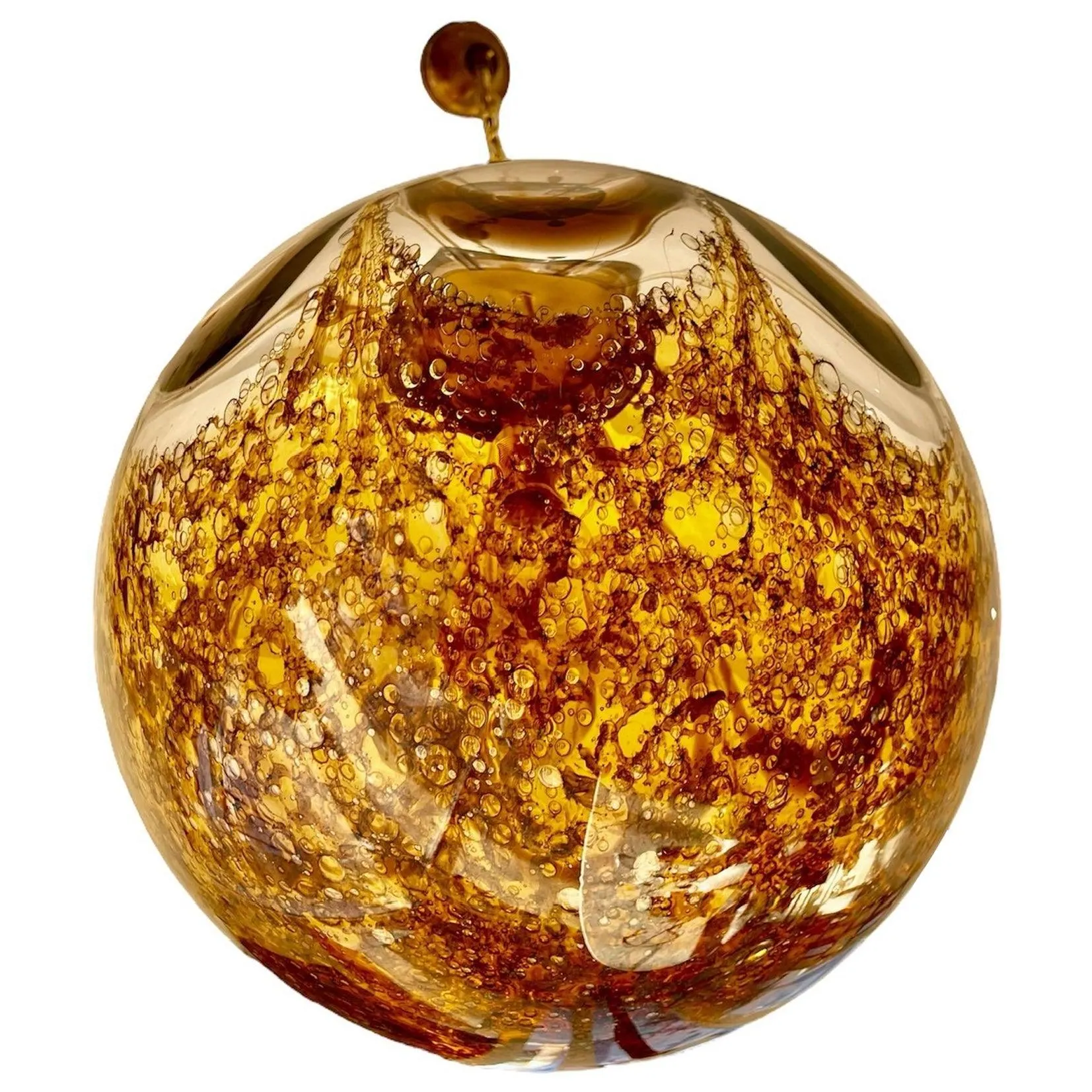Angelo Brotto by Mazzega Globe glass Murano , Italie 1960s