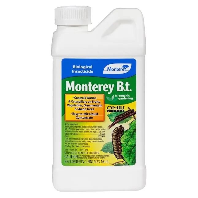 Monterey B.T. Insecticide 16 -fl oz Organic Natural Concentrate Insect killer