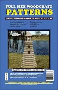Landscape Timber Lighthouse Woodworking Project Plan
