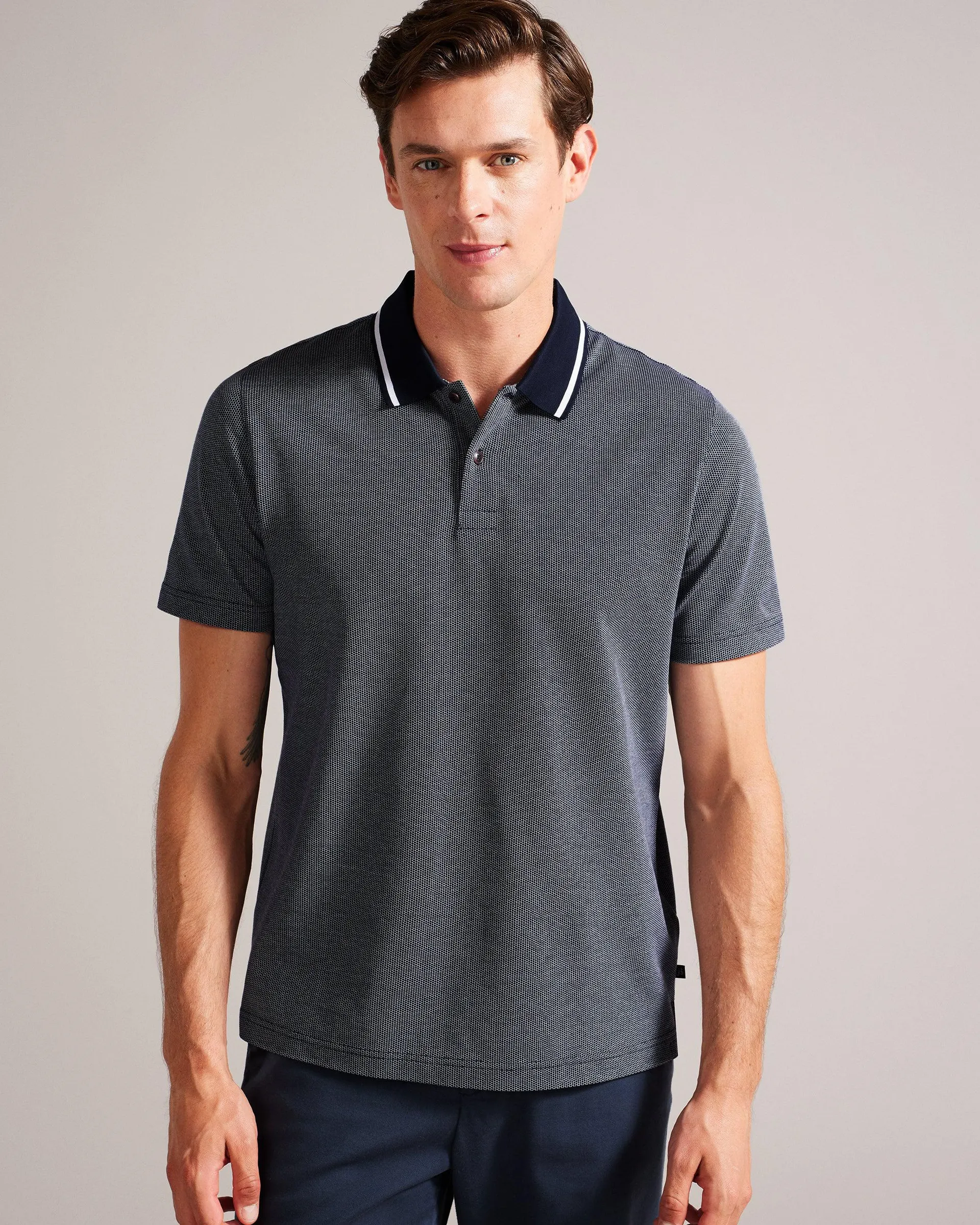 Mini Jacquard Stitch Polo