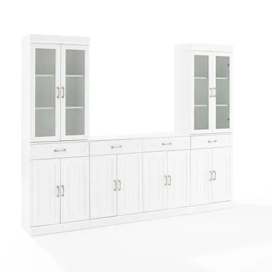 Stanton 3-piece Sideboard And Glass Door Pantry Set