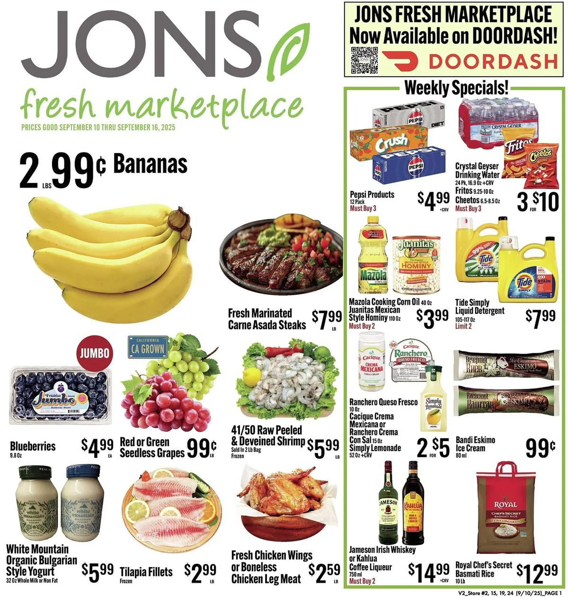 Weekly ad Jons International weekly ad from September 10 to September 16 2025 - Page 1