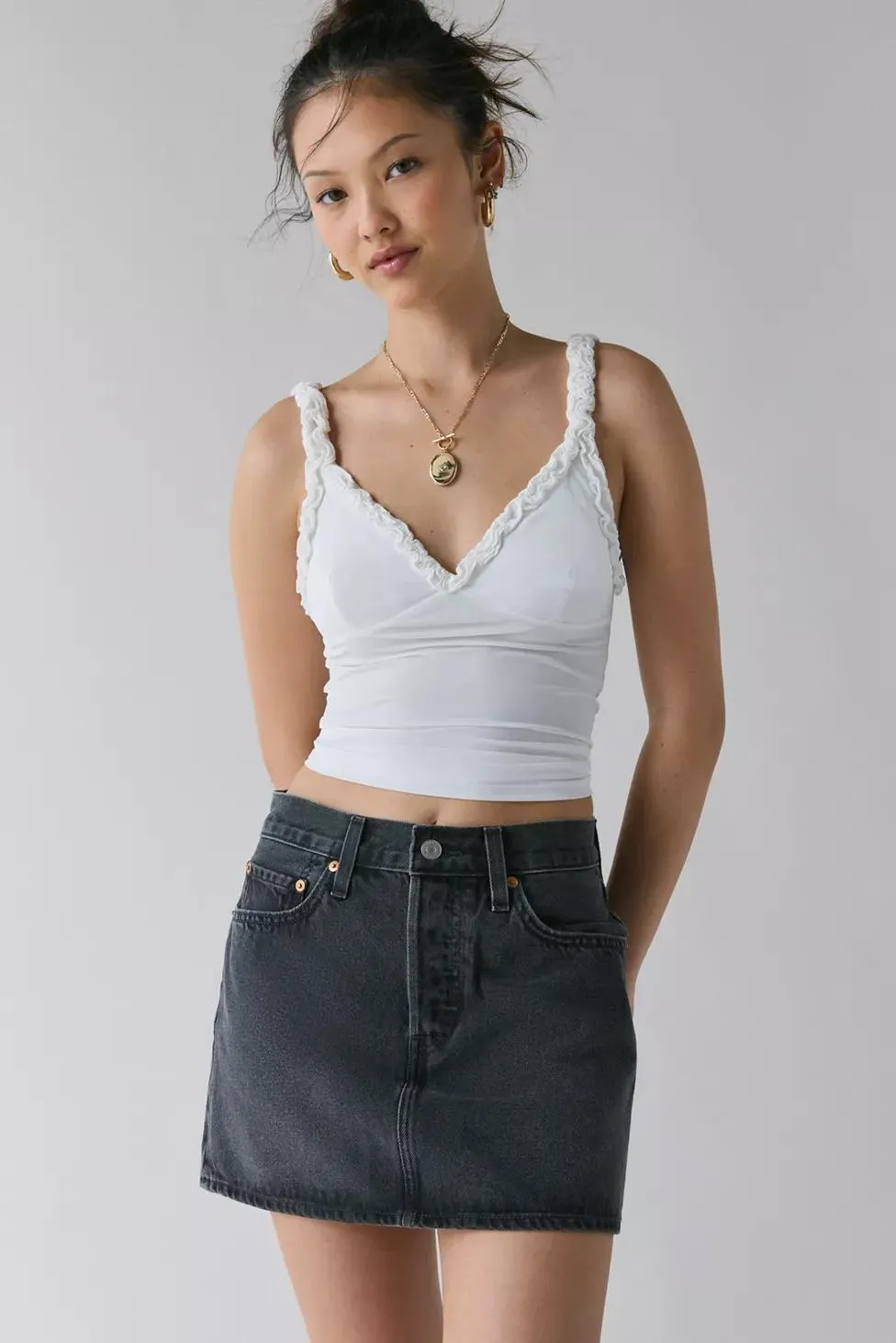 Levi’s® Icon Premium Denim Mini Skirt