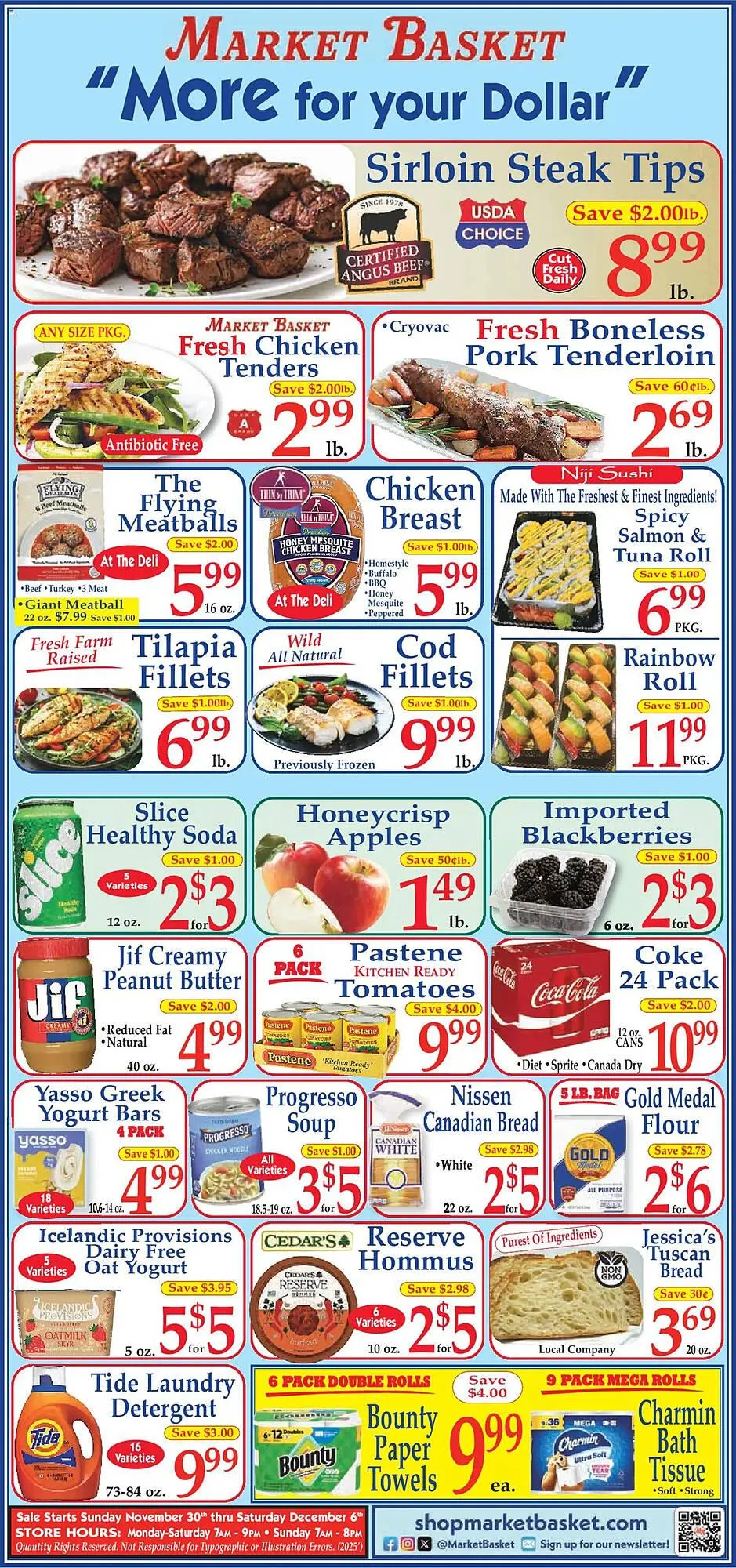 Weekly ad Market Basket weekly ad from November 30 to December 6 2025 - Page 1