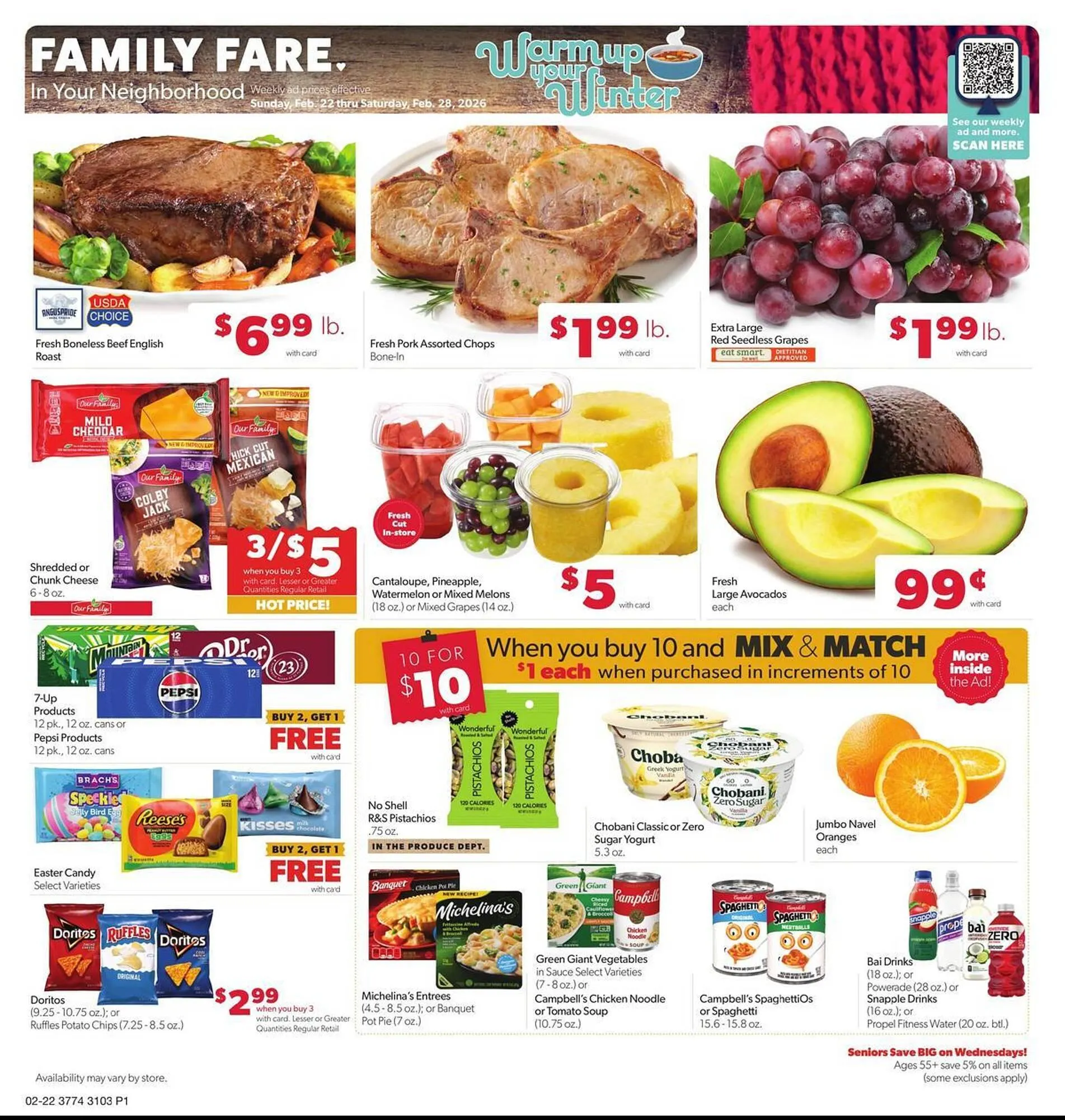 Weekly ad Family Fare weekly ad from February 22 to February 28 2026 - Page 1