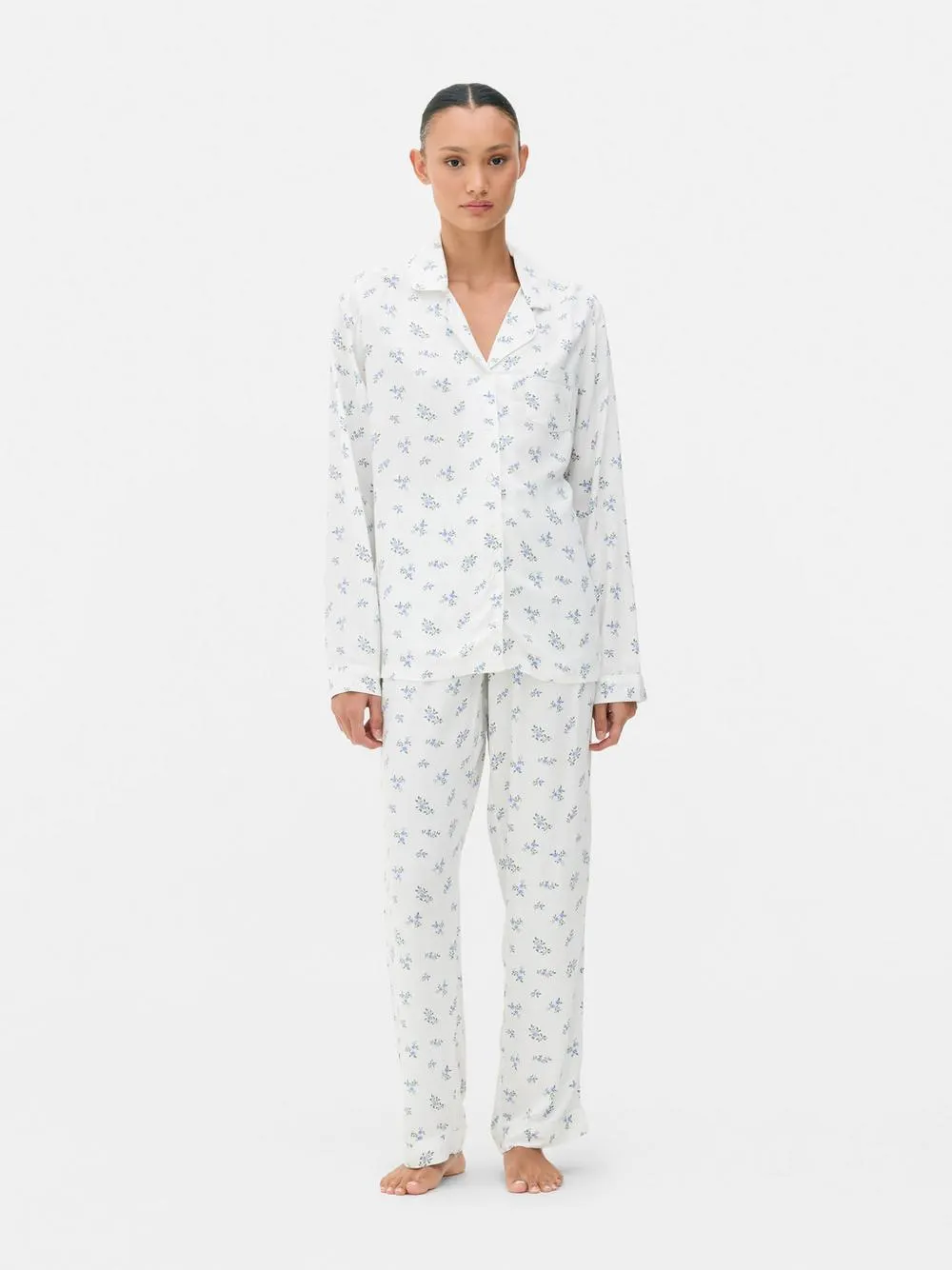 Twill Boyfriend Pajama Set
