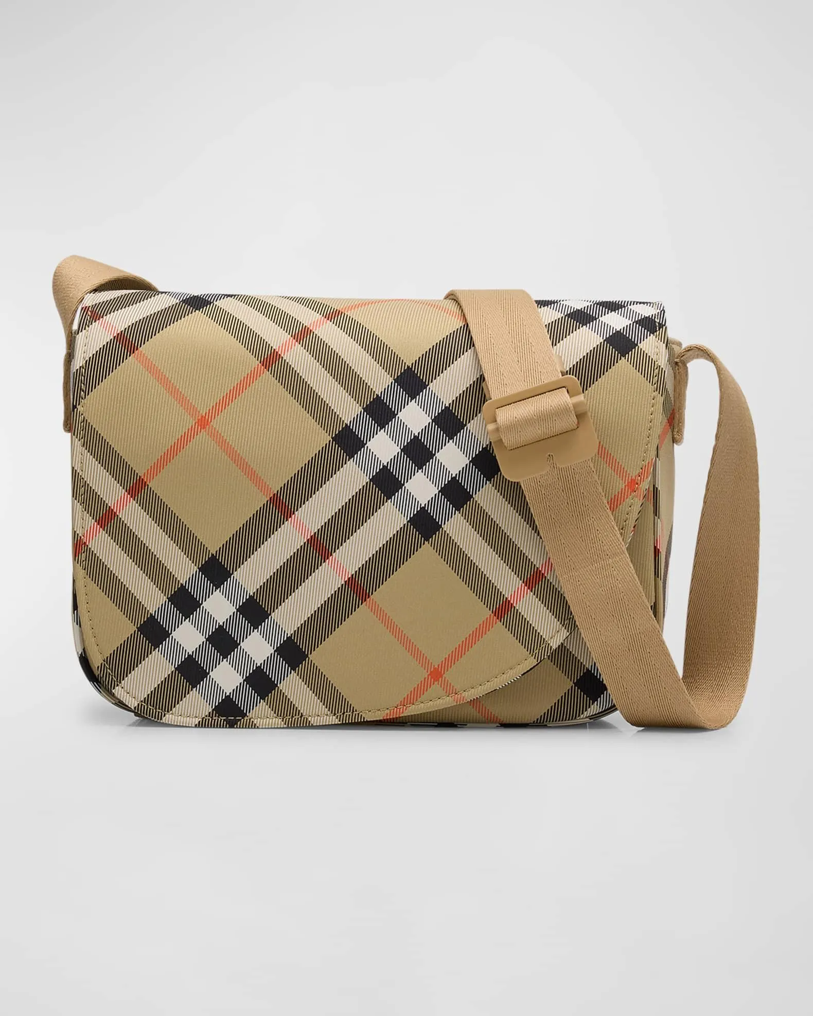Girl's Check-Print Messenger Bag