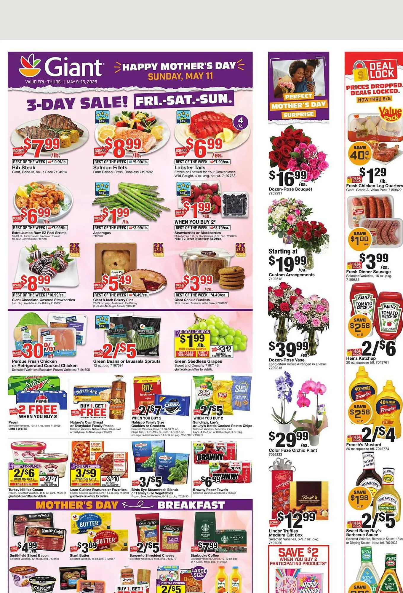 Weekly ad Giant Food Weekly Ad from May 9 to May 15 2025 - Page 1