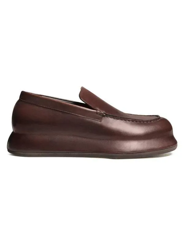 Les Moccasins Bricciola Leather Platforms