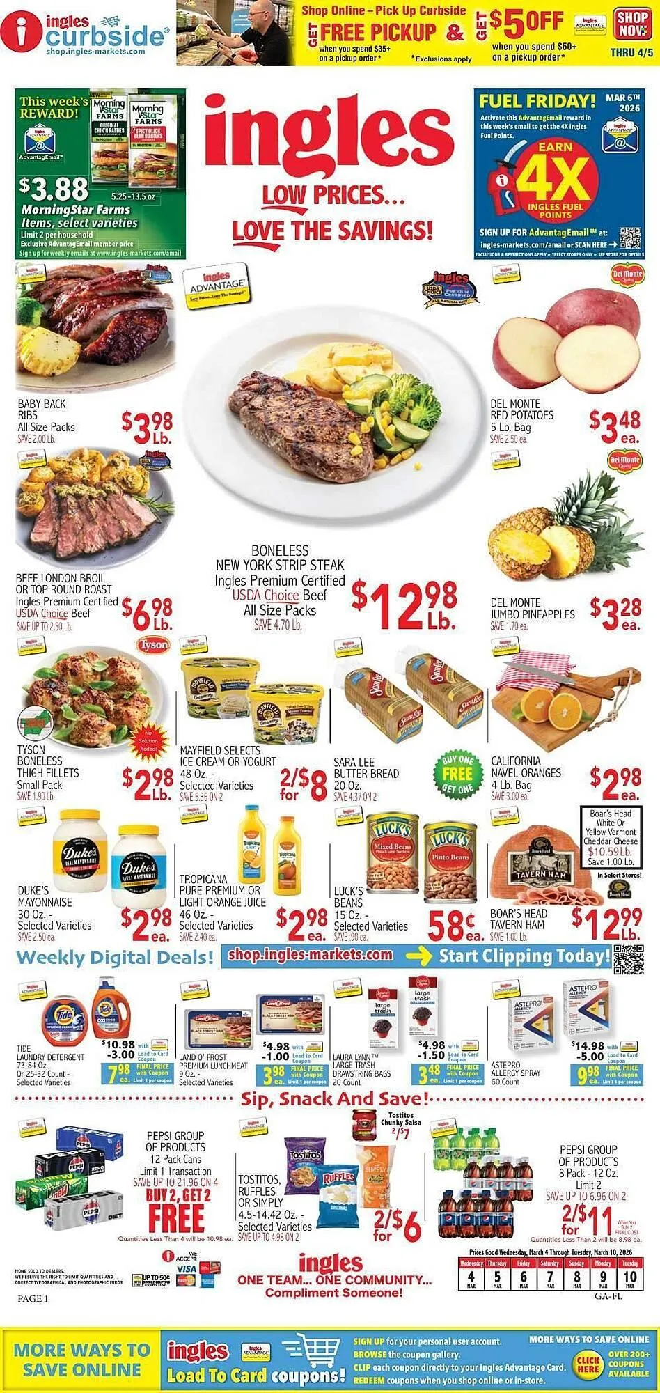 Weekly ad Ingles Markets weekly ad from March 4 to March 10 2026 - Page 1