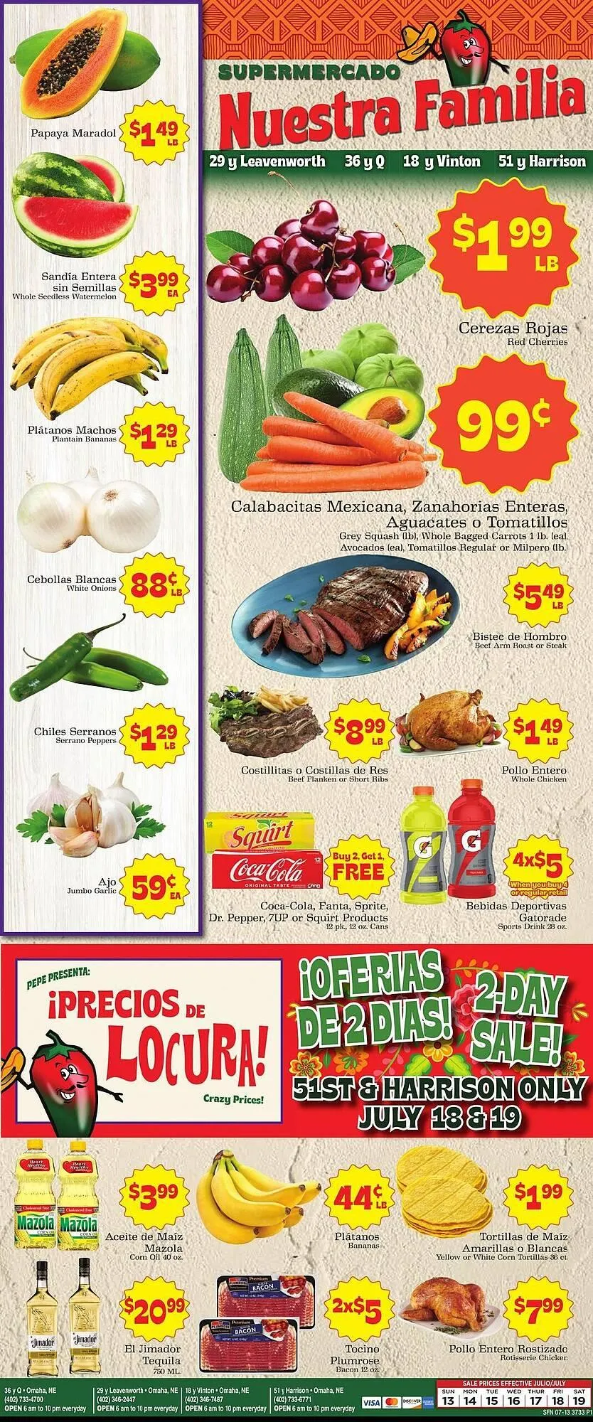 Supermercado Nuestra Familia Weekly Ad - 1